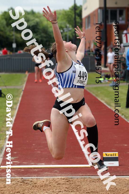 Womens under-20s long jump, 2021 Northern Senior and Under-20s Champs., Leigh. Photo: David T. Hewitson/Sports for All Pics
